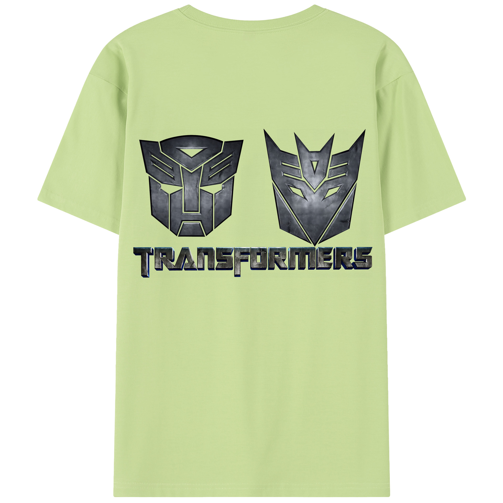 （画像用） Transformers トランスフォーマー 綿100％半袖Tシャツ（背面プリント）